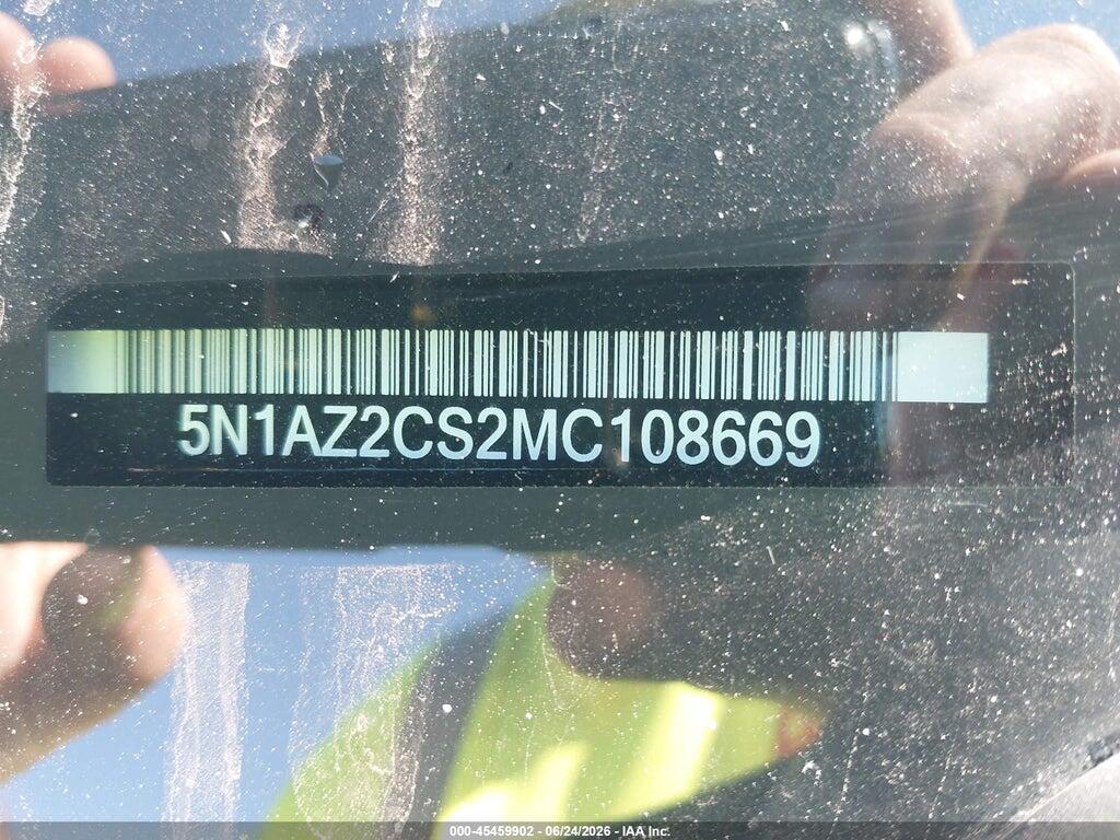 5N1AZ2CS2MC108669 2021 NISSAN MURANO photo no. 9