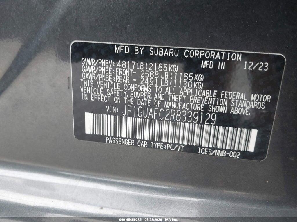 JF1GUAFC2R8339129 2024 SUBARU IMPREZA photo no. 9