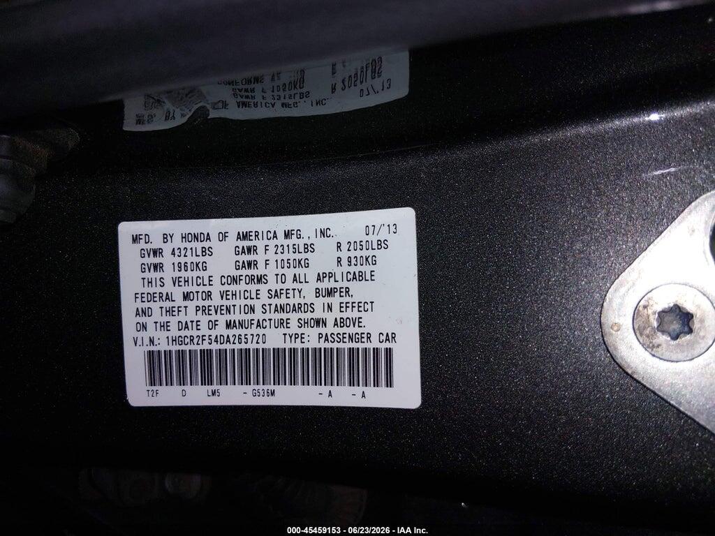 1HGCR2F54DA265720 2013 HONDA ACCORD photo no. 9