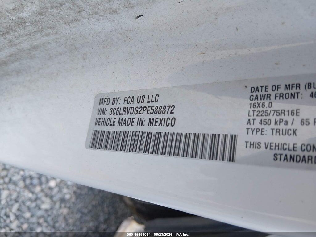 3C6LRVDG2PE588872 2023 RAM PROMASTER 2500 photo no. 9