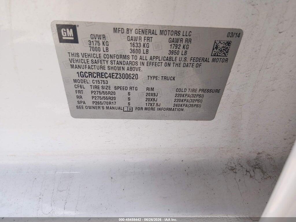 1GCRCREC4EZ300620 2014 CHEVROLET SILVERADO 1500 photo no. 9