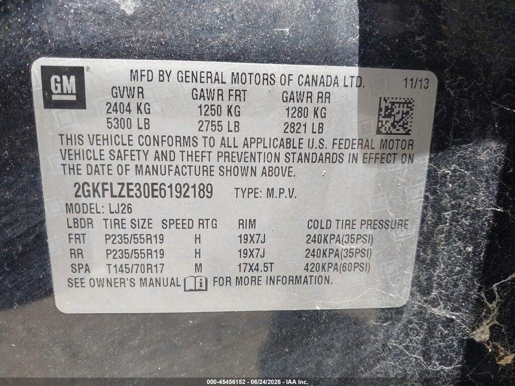 2GKFLZE30E6192189 2014 GMC TERRAIN photo no. 9