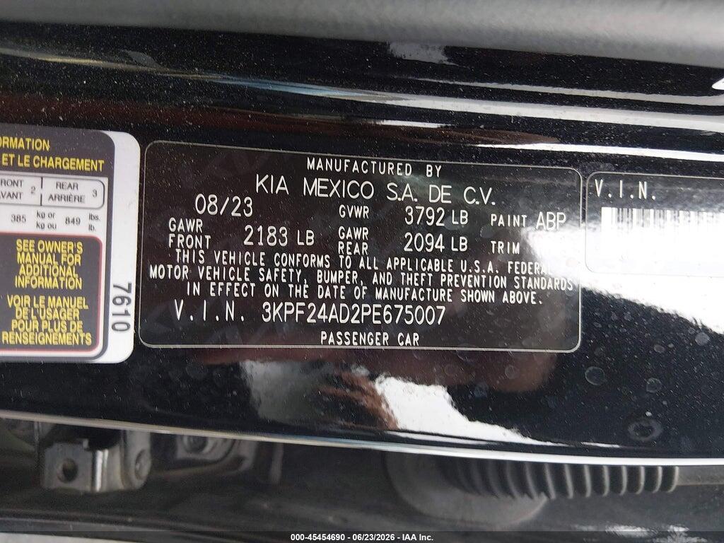 3KPF24AD2PE675007 2023 KIA FORTE photo no. 9