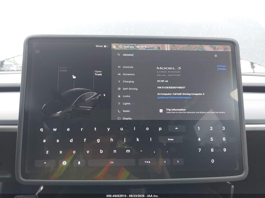 5YJ3E1EB3KF418037 2019 TESLA MODEL 3 photo no. 7