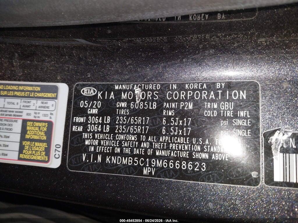 KNDMB5C19M6668623 2021 KIA SEDONA photo no. 9