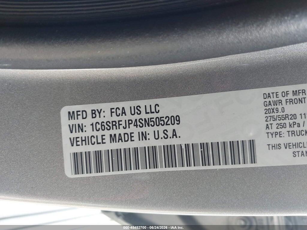 1C6SRFJP4SN505209 2025 RAM 1500 photo no. 9