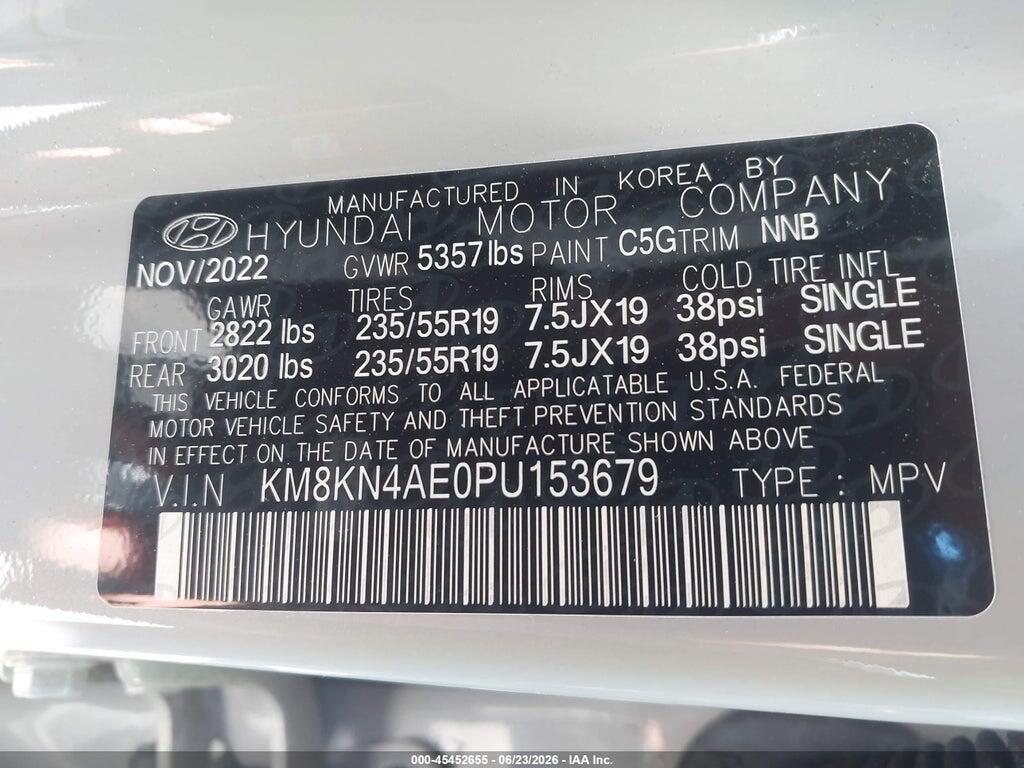KM8KN4AE0PU153679 2023 HYUNDAI IONIQ 5 photo no. 9