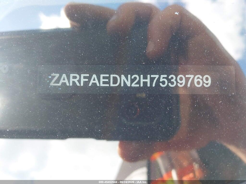 ZARFAEDN2H7539769 2017 ALFA ROMEO GIULIA photo no. 9
