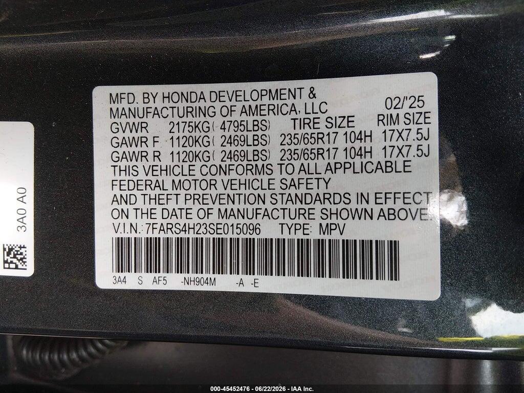 7FARS4H23SE015096 2025 HONDA CR-V photo no. 9
