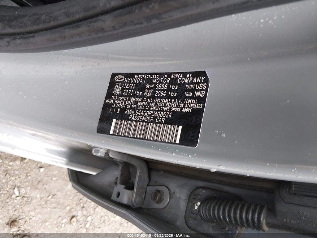 KMHLS4AG0PU408524 2023 HYUNDAI ELANTRA photo no. 9