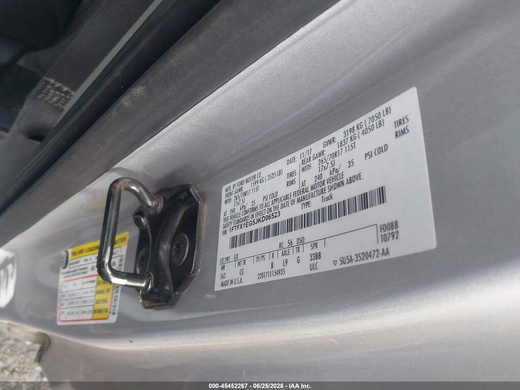 1FTFX1EG5JKD06523 2018 FORD F-150 photo no. 9