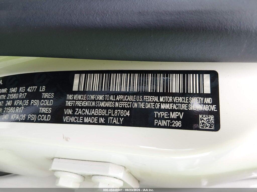 ZACNJABB9LPL87604 2020 JEEP RENEGADE photo no. 9