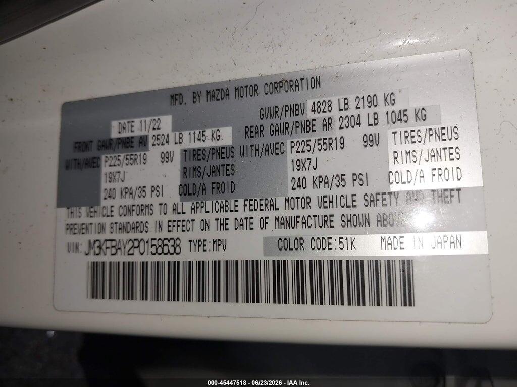 JM3KFBAY2P0158638 2023 MAZDA CX-5 photo no. 9