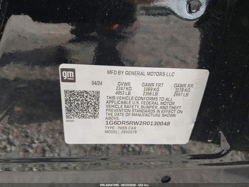 1G6DR5RW2R0130048 2024 CADILLAC CT5-V photo no. 9