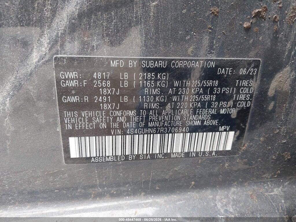4S4GUHN67R3706940 2024 SUBARU CROSSTREK photo no. 9