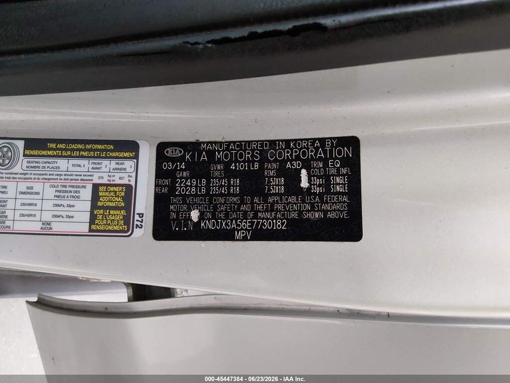 KNDJX3A56E7730182 2014 KIA SOUL photo no. 9