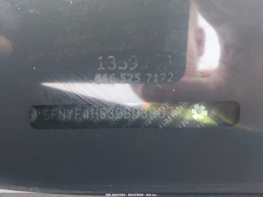5FNYF4H53DB038077 2013 HONDA PILOT photo no. 9