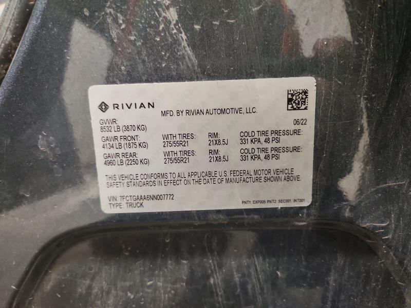 2022 RIVIAN R1T ADVENTURE — Фото 13 из 13