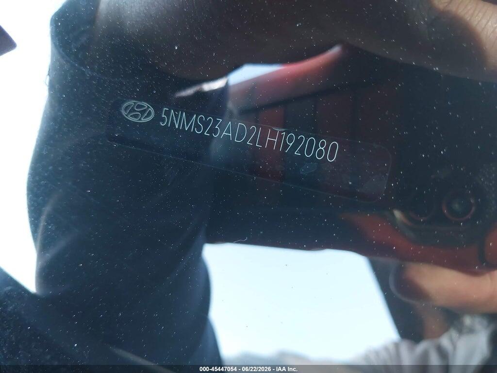 5NMS23AD2LH192080 2020 HYUNDAI SANTA FE photo no. 9