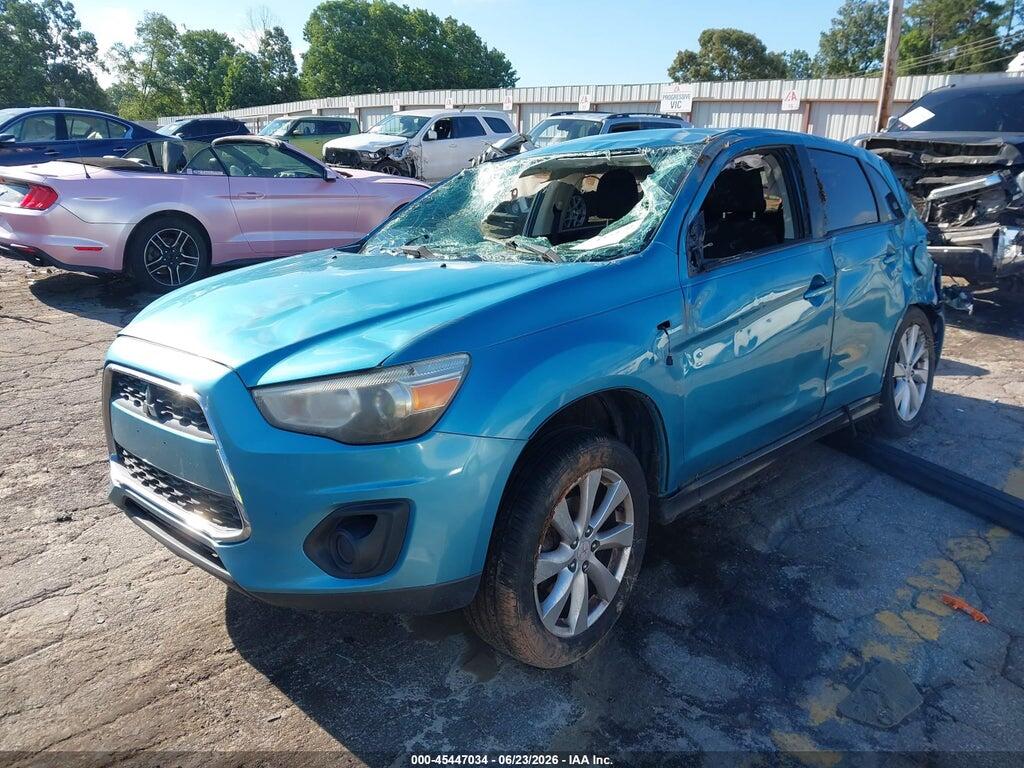 4A4AP3AU3EE006509 2014 MITSUBISHI OUTLANDER SPORT photo no. 2