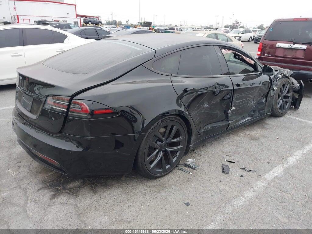 5YJSA1E51NF493115 2022 TESLA MODEL S photo no. 4