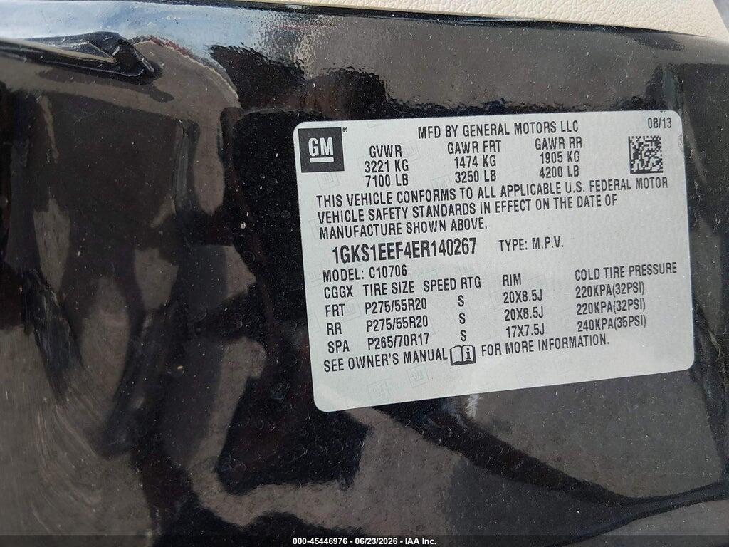 1GKS1EEF4ER140267 2014 GMC YUKON photo no. 9