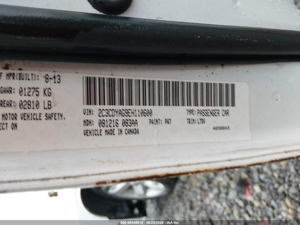 2C3CDYAG9EH110600 2014 DODGE CHALLENGER photo no. 9