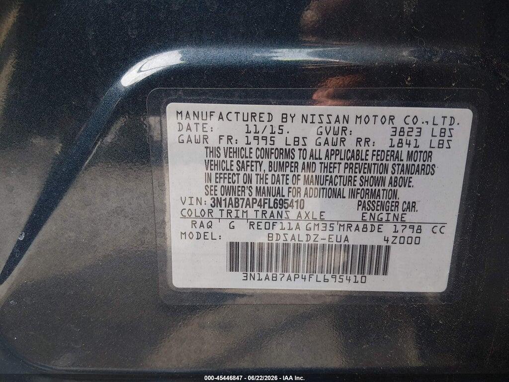 3N1AB7AP4FL695410 2015 NISSAN SENTRA photo no. 9