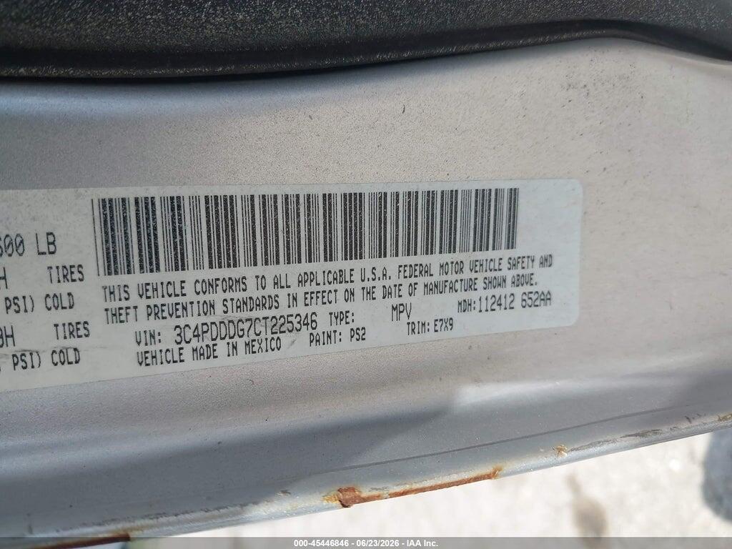 3C4PDDDG7CT225346 2012 DODGE JOURNEY photo no. 9