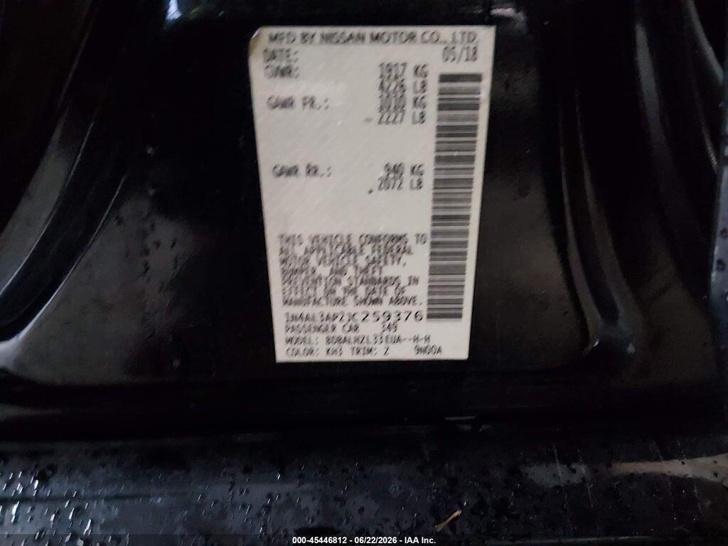 1N4AL3AP2JC259376 2018 NISSAN ALTIMA photo no. 9