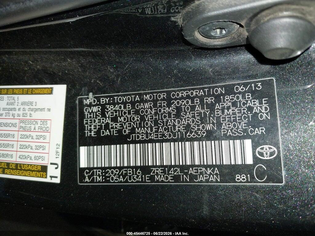 JTDBU4EE3DJ116639 2013 TOYOTA COROLLA photo no. 9