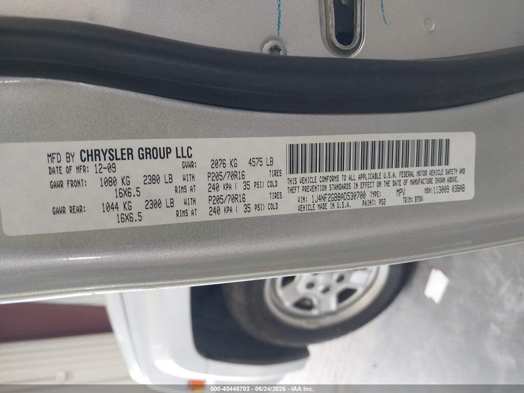 1J4NF2GB8AD530700 2010 JEEP PATRIOT photo no. 9