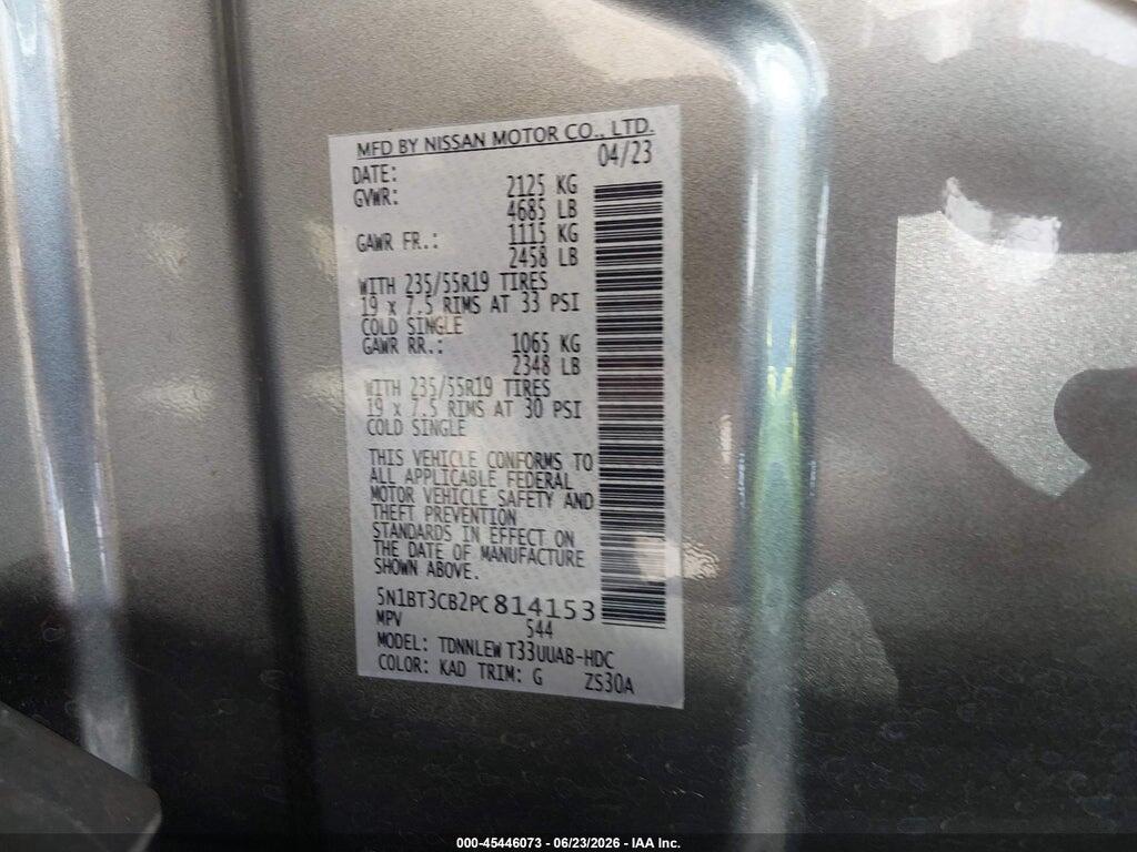 5N1BT3CB2PC814153 2023 NISSAN ROGUE photo no. 9