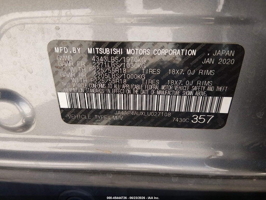 JA4AP4AUXLU027108 2020 MITSUBISHI OUTLANDER SPORT photo no. 9