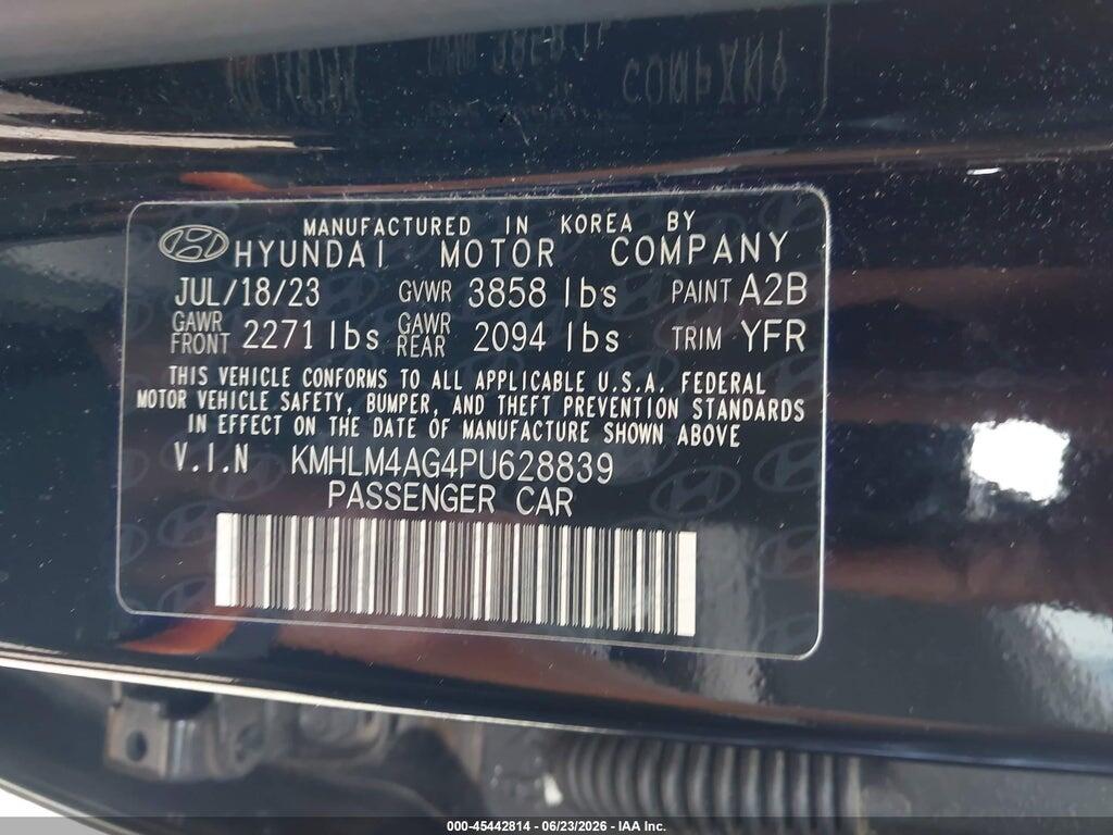KMHLM4AG4PU628839 2023 HYUNDAI ELANTRA photo no. 9