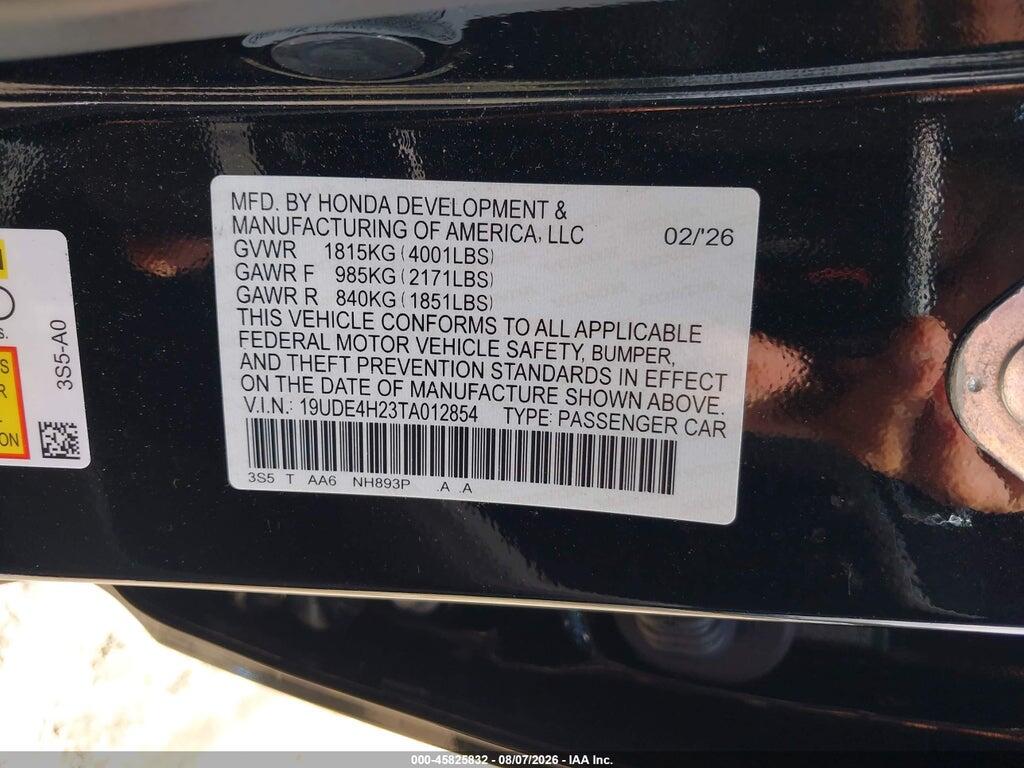 19UDE4H23TA012854 2026 ACURA INTEGRA photo no. 9