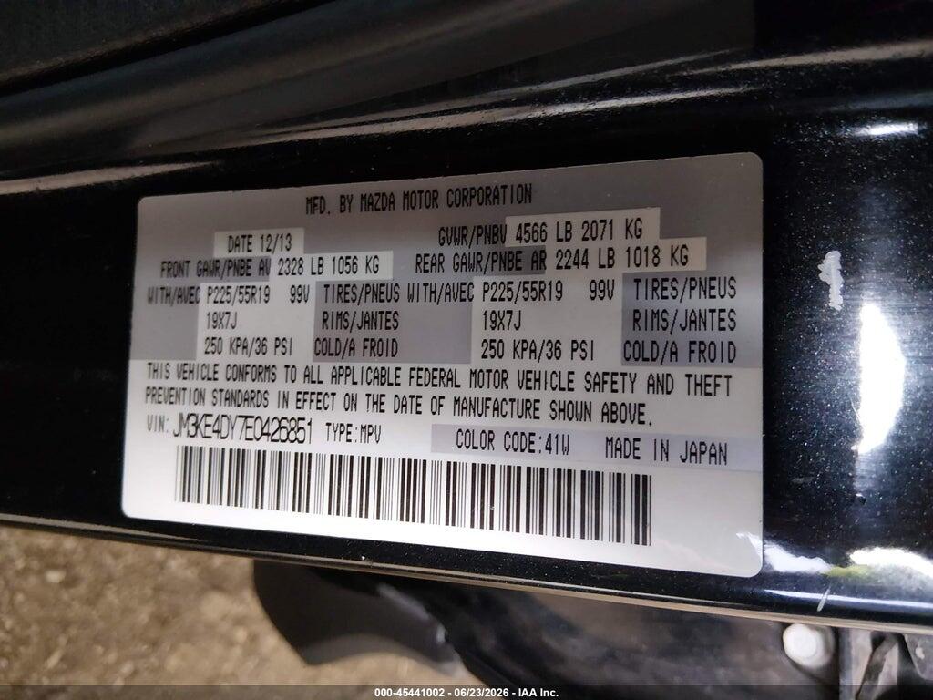 JM3KE4DY7E0426851 2014 MAZDA CX-5 photo no. 9