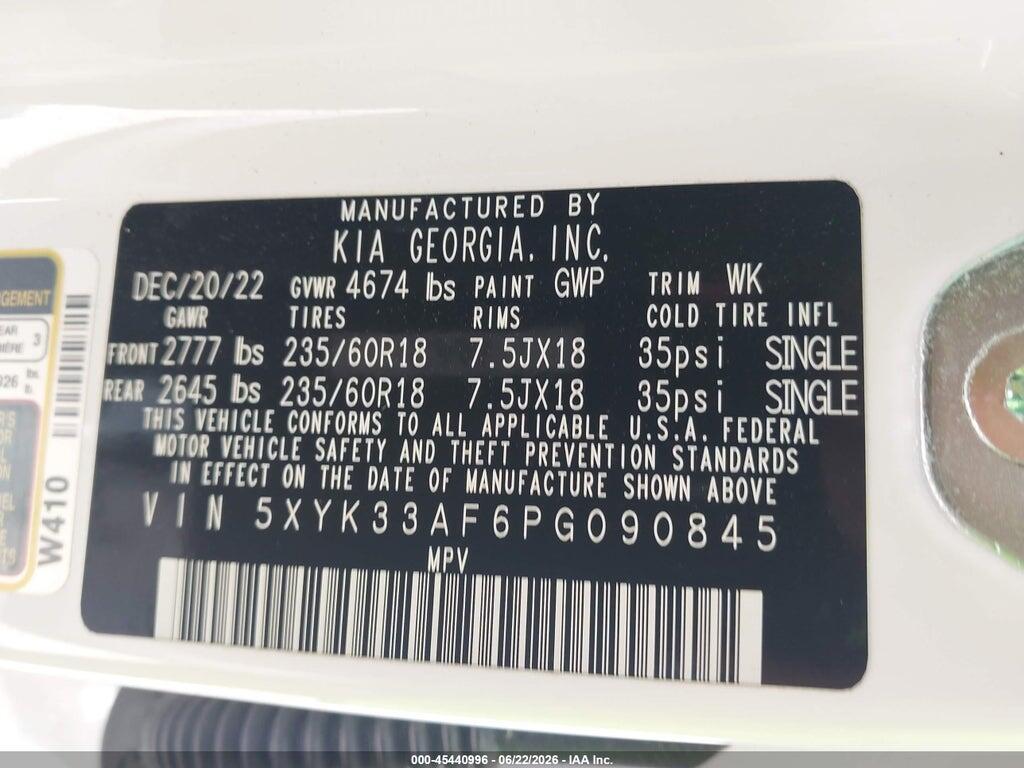 5XYK33AF6PG090845 2023 KIA SPORTAGE photo no. 9