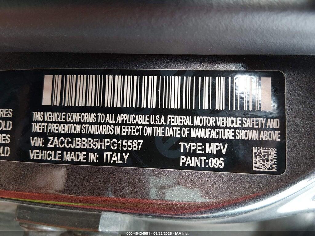 ZACCJBBB5HPG15587 2017 JEEP RENEGADE photo no. 9
