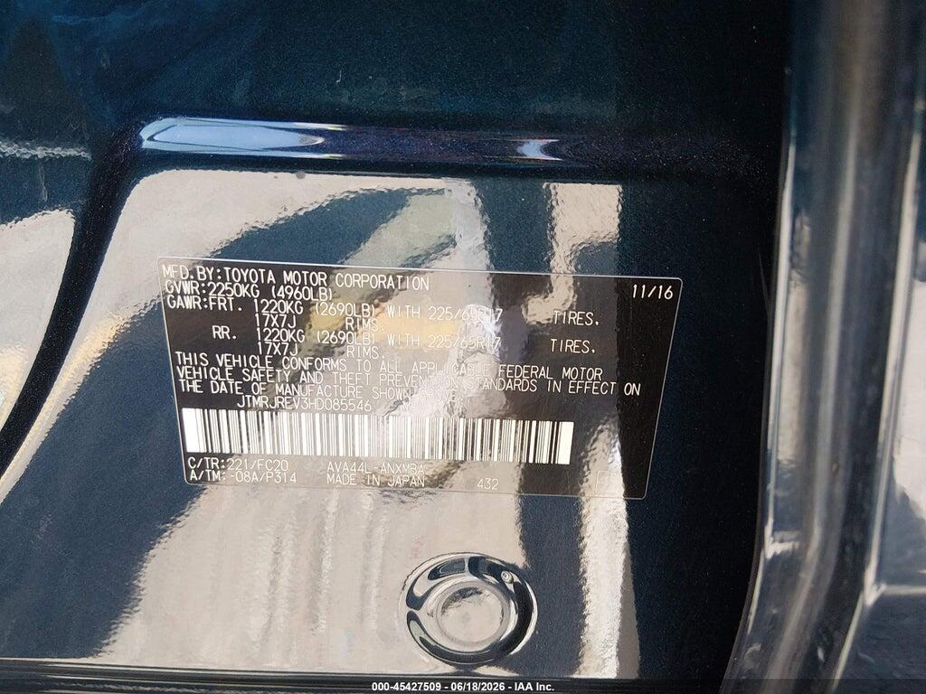 JTMRJREV3HD085546 2017 TOYOTA RAV4 HYBRID photo no. 9