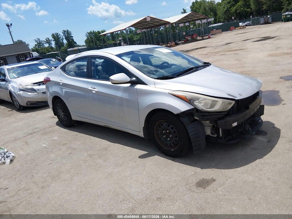 5NPDH4AE5GH771496 2016 HYUNDAI ELANTRA photo no. 1