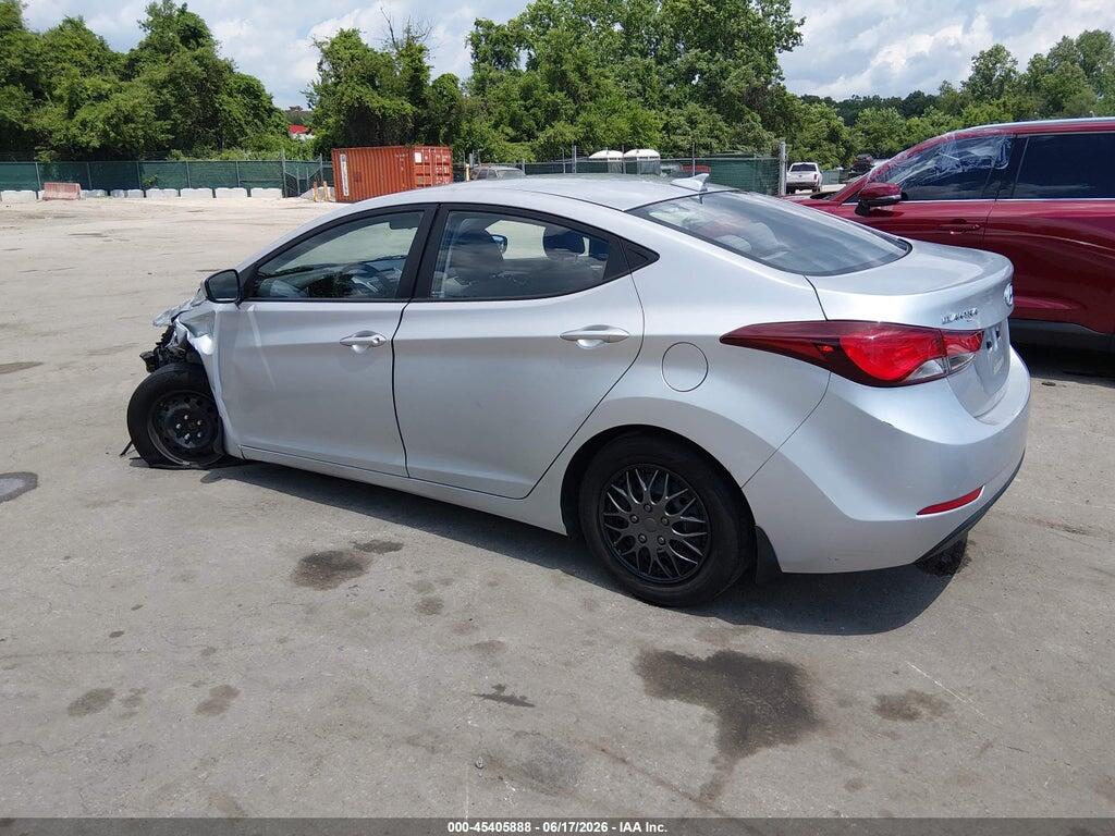 5NPDH4AE5GH771496 2016 HYUNDAI ELANTRA photo no. 3