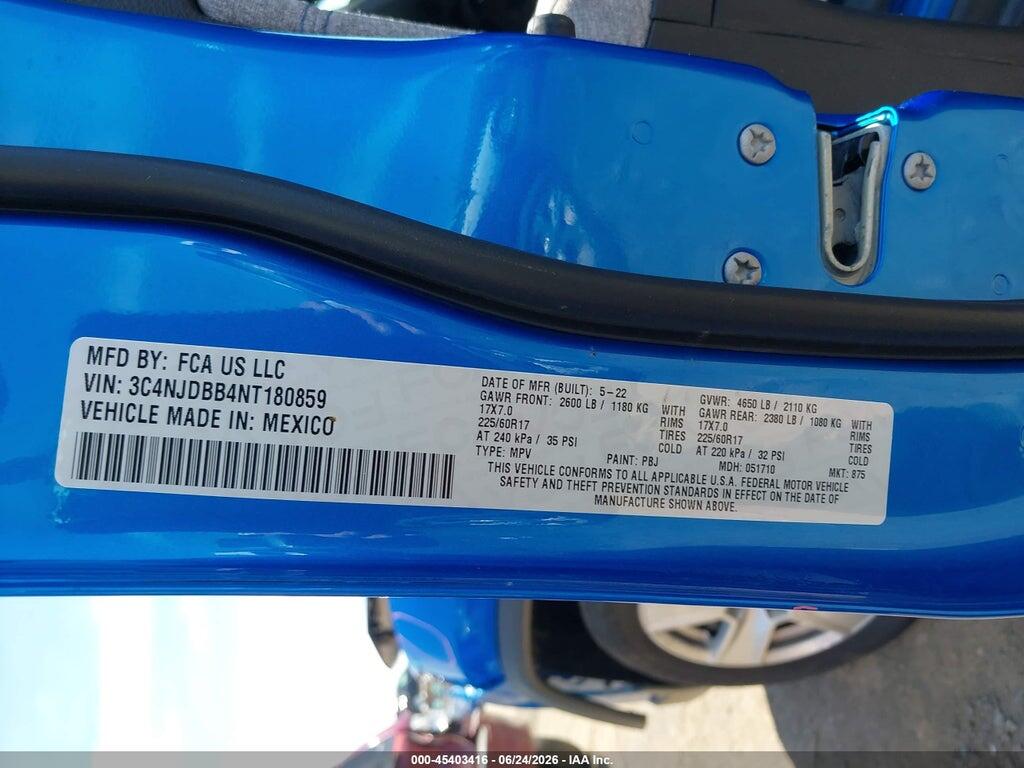 3C4NJDBB4NT180859 2022 JEEP COMPASS photo no. 9