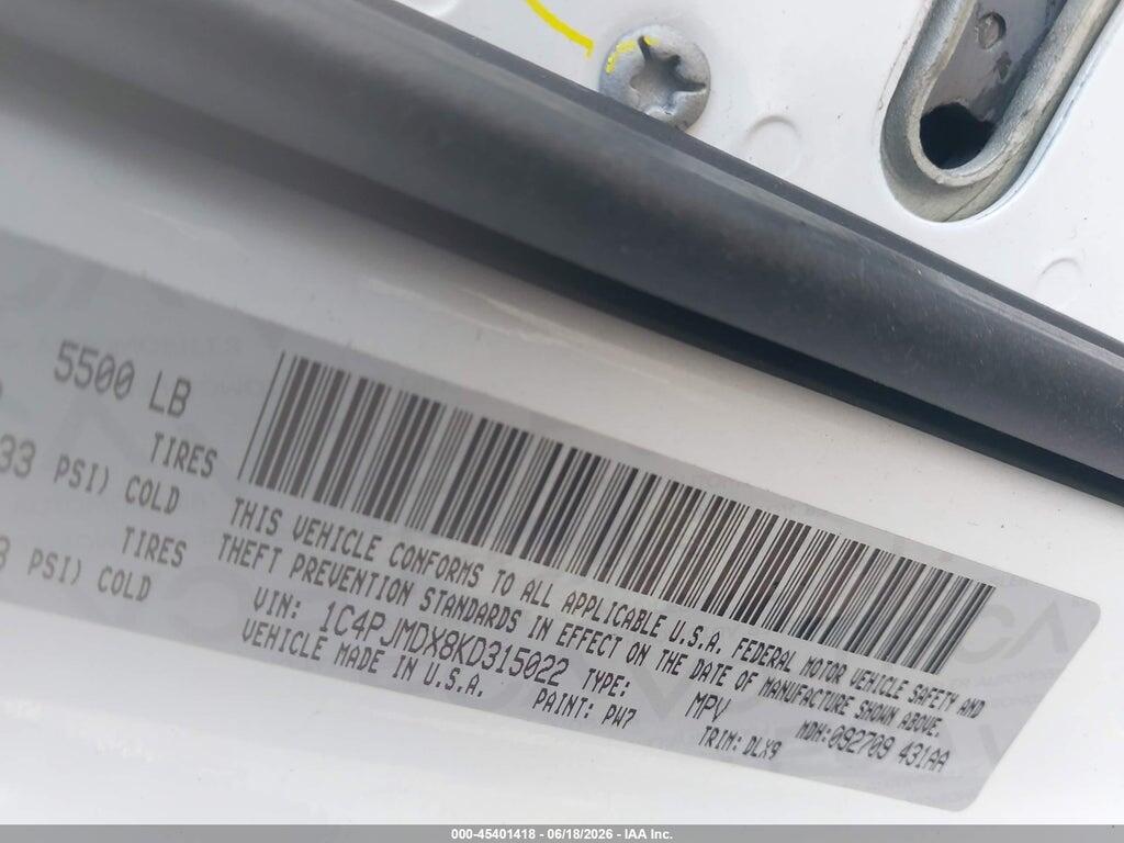 1C4PJMDX8KD315022 2019 JEEP CHEROKEE photo no. 9