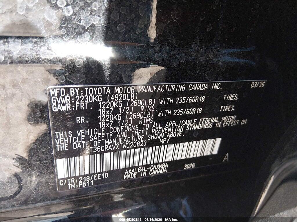 2T36CRAVXTW020823 2026 TOYOTA RAV4 photo no. 9