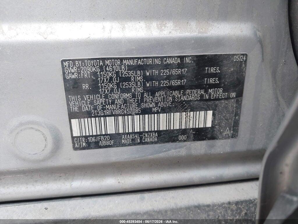 2T3G1RFV8RC457085 2024 TOYOTA RAV4 photo no. 9