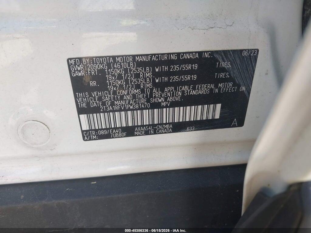 2T3A1RFV1PW381470 2023 TOYOTA RAV4 photo no. 9