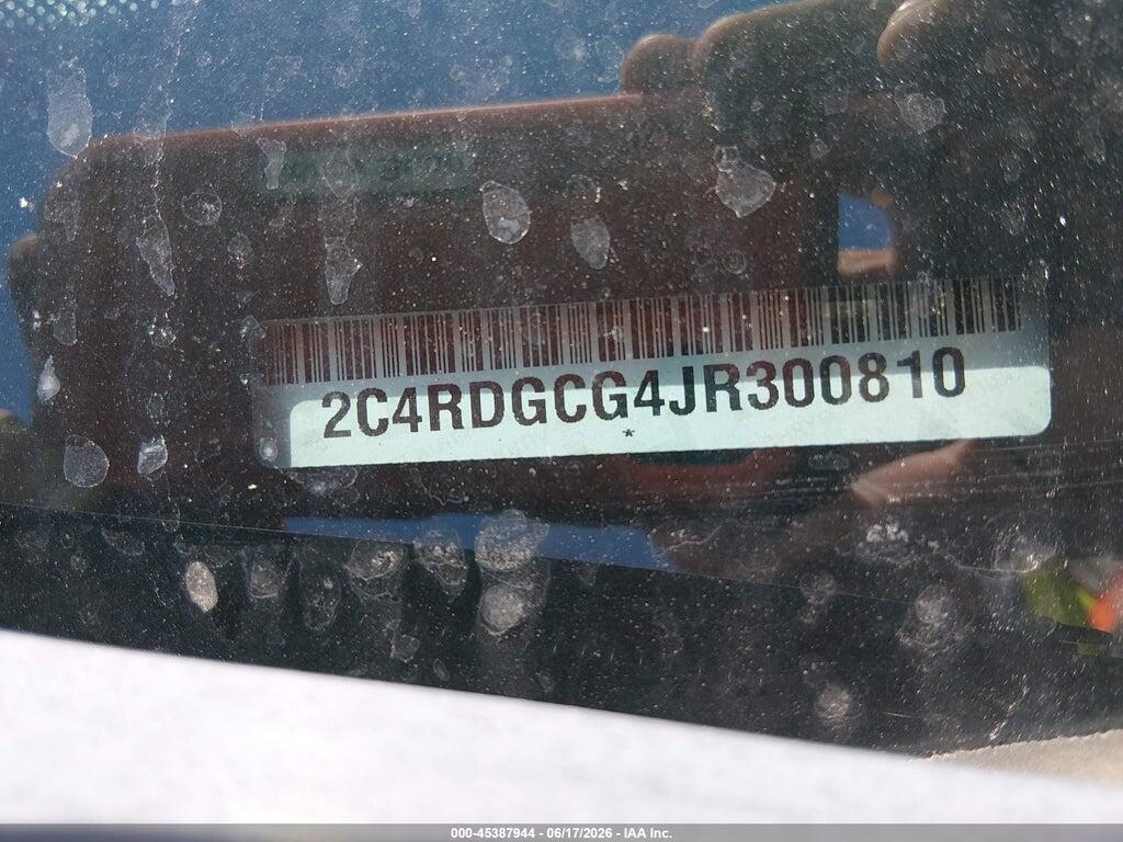 2C4RDGCG4JR300810 2018 DODGE GRAND CARAVAN photo no. 9
