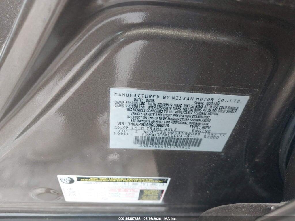3N8AP6DA9SL399510 2025 NISSAN KICKS photo no. 9