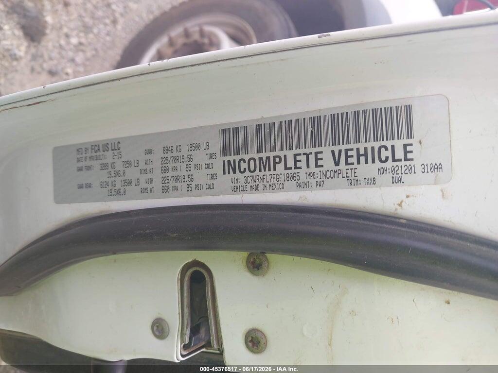 3C7WRNFL7FG618065 2015 RAM 5500 CHASSIS photo no. 8